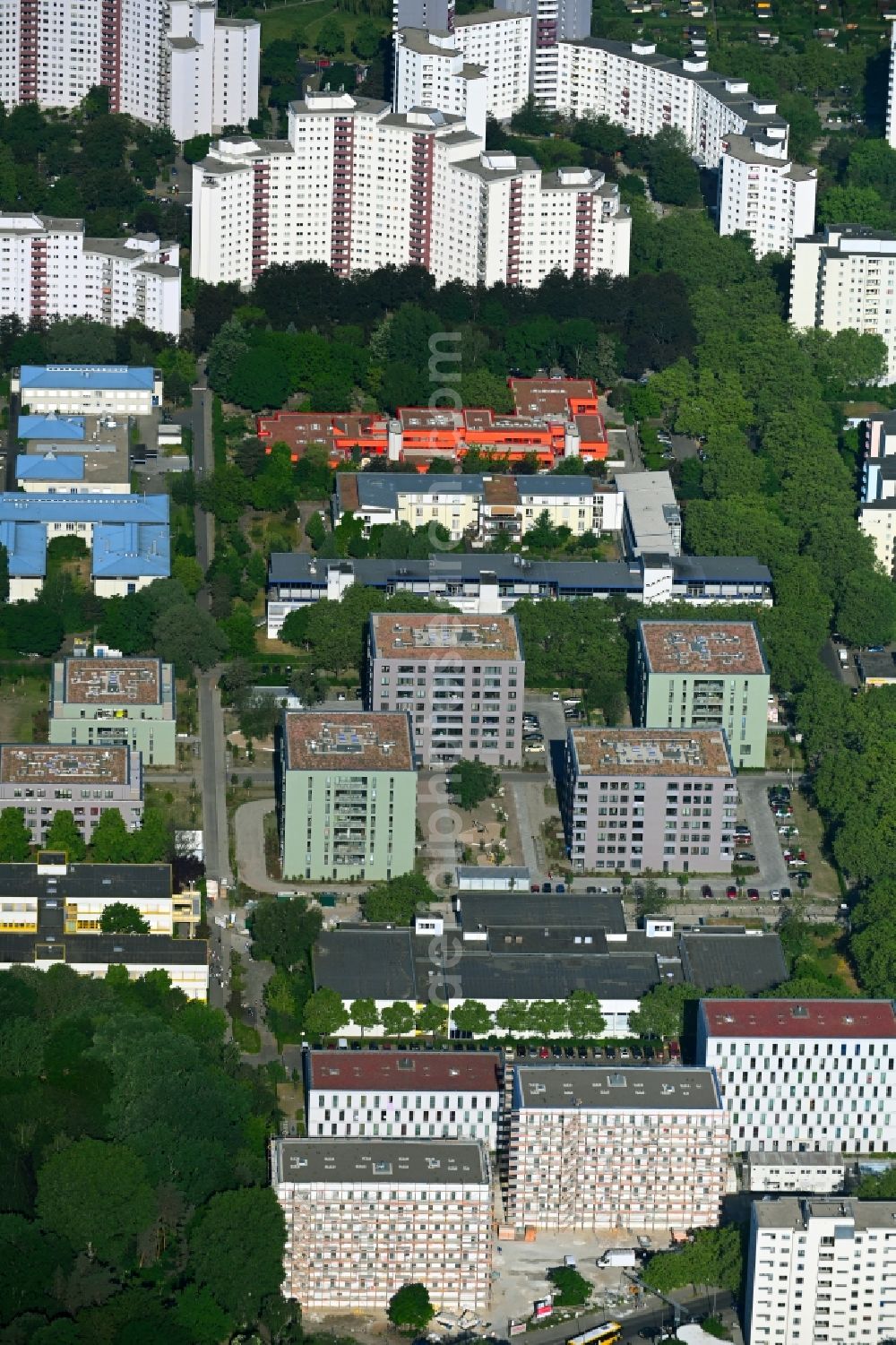 Aan het liegen schelp heden Aerial image Berlin - Building-ensemble city quarter Theodor Quartier on Senftenberger  Ring in the district Maerkisches