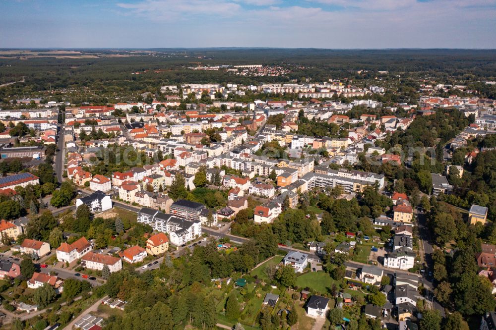 Aerial photograph Eberswalde - Residential areas on the edge of forest areas on street Carl-von-Ossietzky-Strasse in Eberswalde in the state Brandenburg, Germany