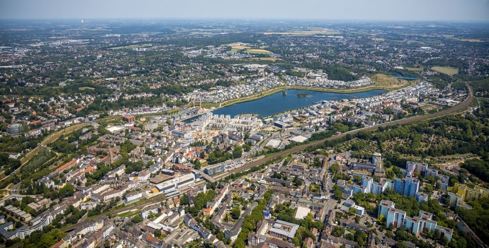 Aerial image Dortmund - Development area on lake Phoenix See in Dortmund in the state North Rhine-Westphalia