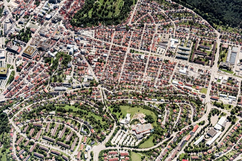 Aerial image Heidenheim an der Brenz - Settlement in Heidenheim an der Brenz in the state Baden-Wuerttemberg, Germany