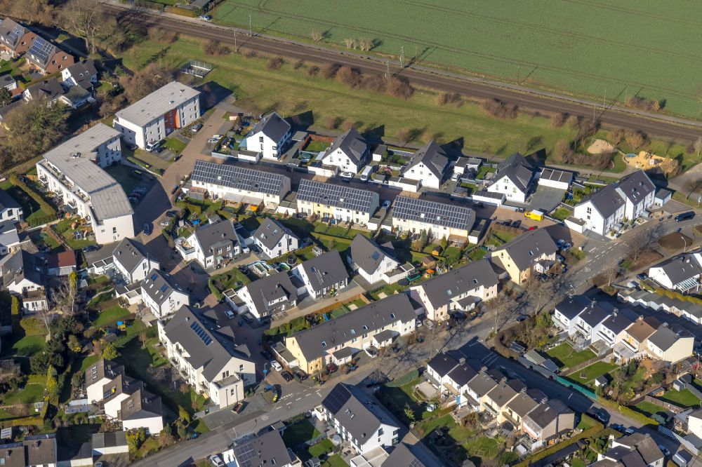 Aerial image Massen - Settlement in Massen in the state North Rhine-Westphalia, Germany