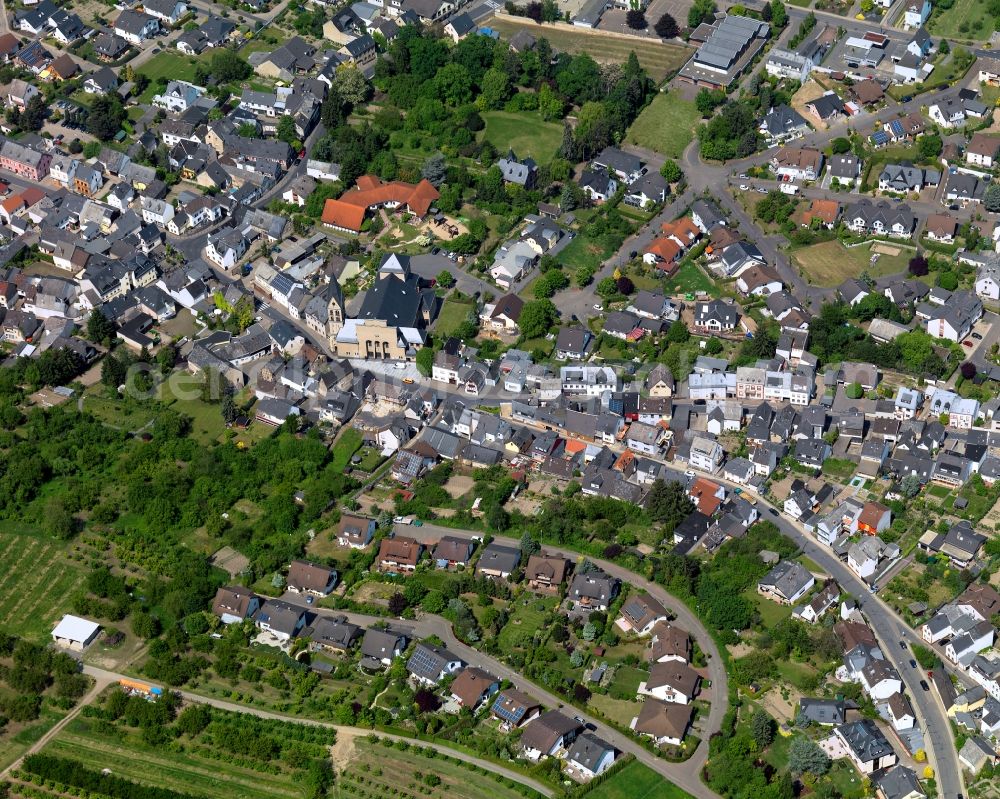 Mülheim-Kärlich from above - Settlement in Muelheim-Kaerlich in the state Rhineland-Palatinate