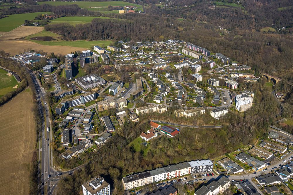 Aerial image Unterilp - Settlement in Unterilp in the state North Rhine-Westphalia, Germany