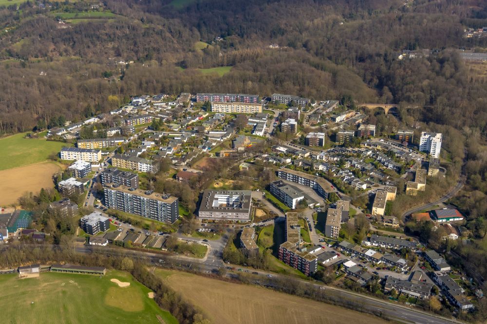 Unterilp from above - Settlement in Unterilp in the state North Rhine-Westphalia, Germany