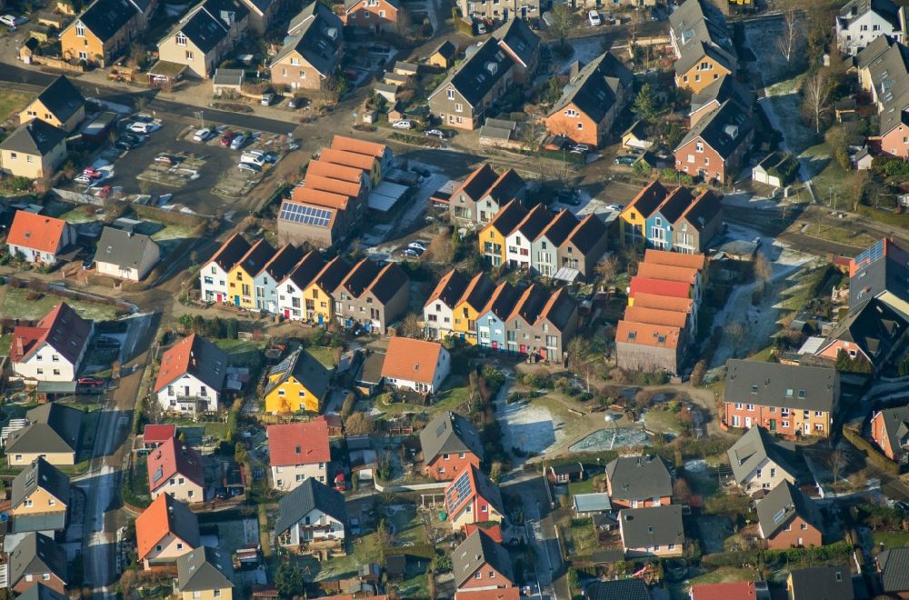 Aerial photograph Hohen Neuendorf - Living complex in Hohen Neuendorf in the state Brandenburg, Germany
