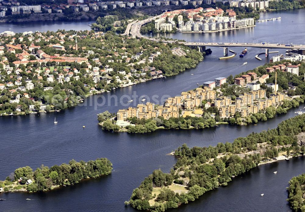 Aerial image Stockholm - Residential house development on the peninsula Ekensberg in Stockholm in Stockholms laen, Sweden