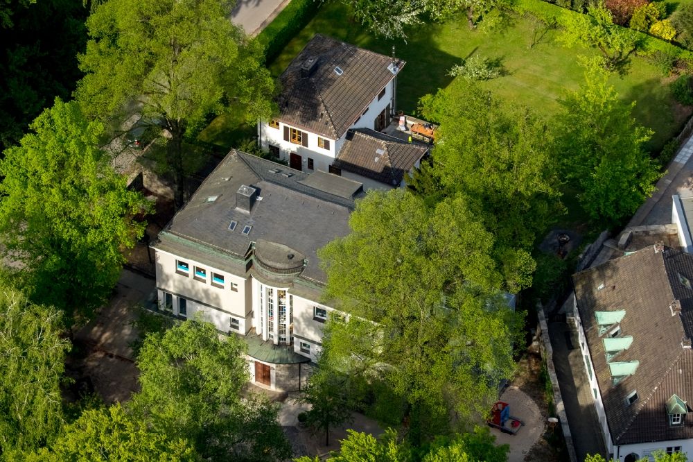 Aerial photograph Hagen - Residential building - mansion Hassleyer Strasse street in Hagen in the state of North Rhine-Westphalia