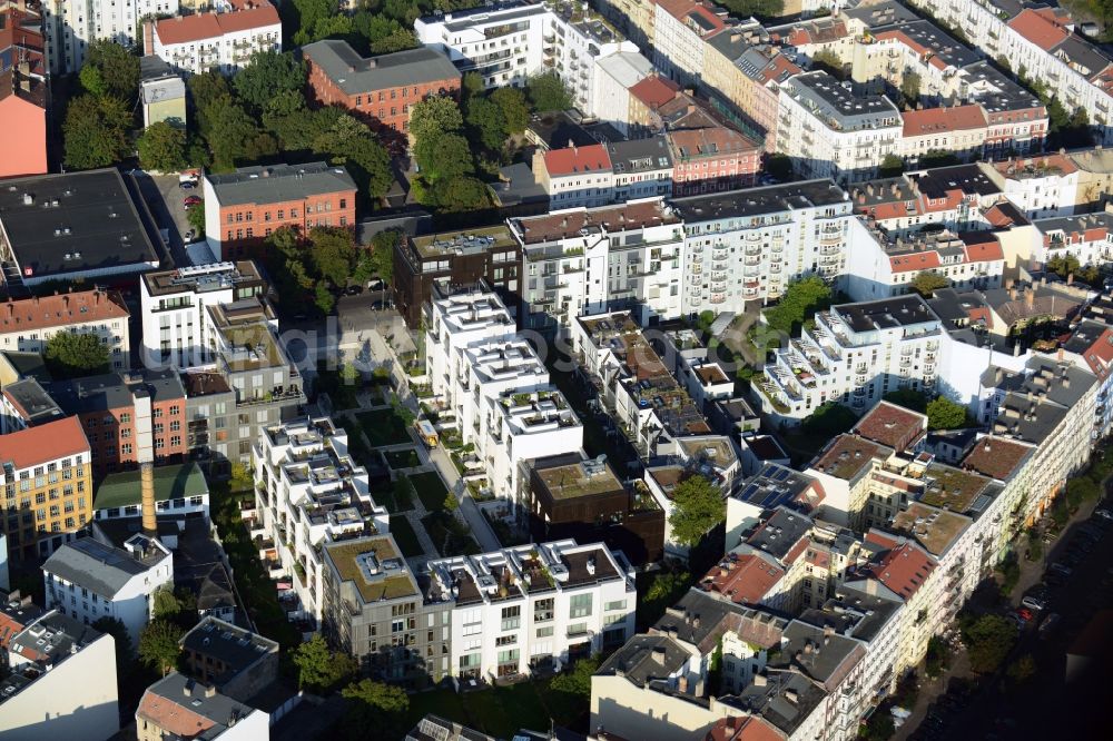 Aerial image Berlin - View of the residential development area Marthashof at the Berlin - district Prenzlauer Berg