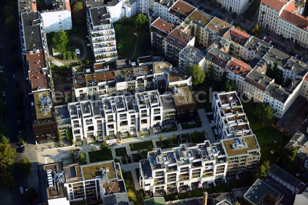 Aerial image Berlin - View of the residential development area Marthashof at the Berlin - district Prenzlauer Berg