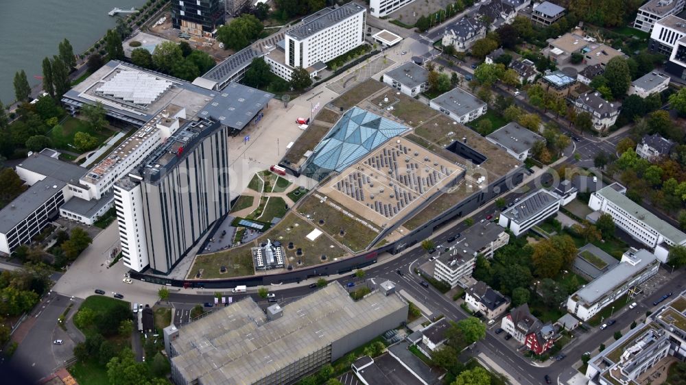 Aerial photograph Bonn - World Conference Center on Platz of Vereinten Nationen in Bonn in the state North Rhine-Westphalia, Germany