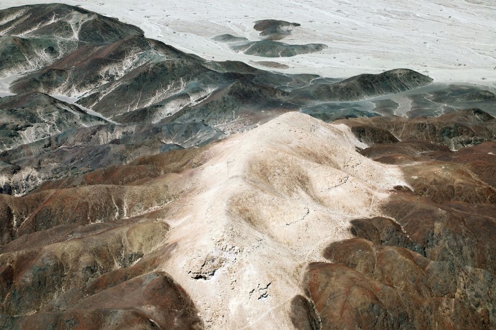 Aerial image Nasca - Deserts and steppe landscape in Nasca in Ica, Peru
