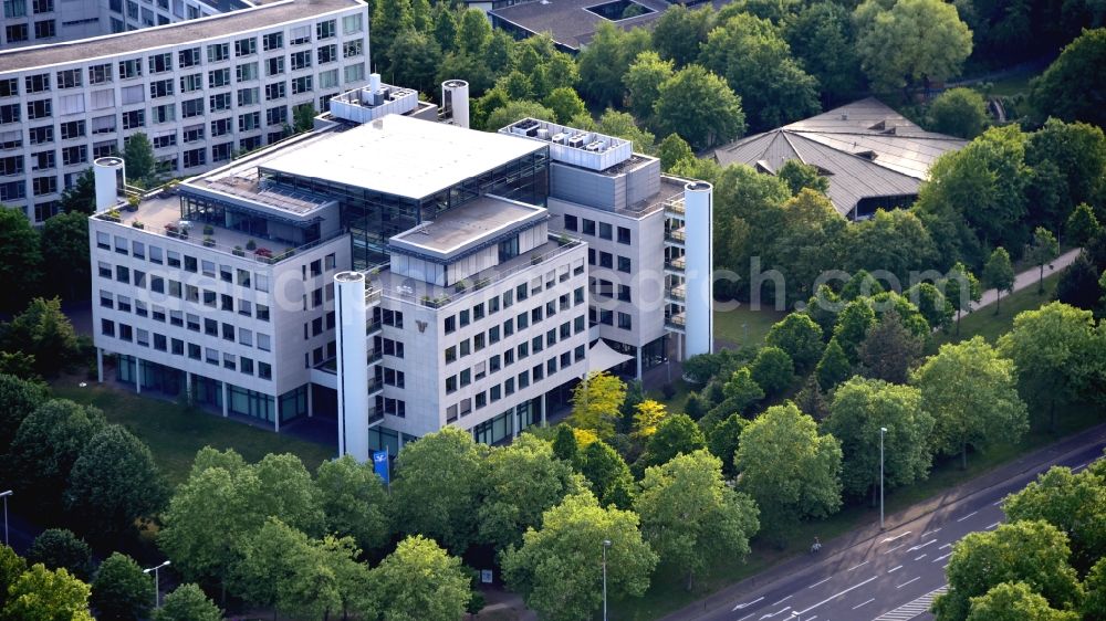 Aerial image Bonn - Head office of Volksbank Koeln Bonn eG in Bonn in the state North Rhine-Westphalia, Germany