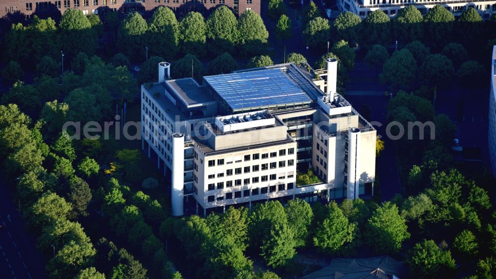 Bonn from the bird's eye view: Head office of Volksbank Koeln Bonn eG in Bonn in the state North Rhine-Westphalia, Germany