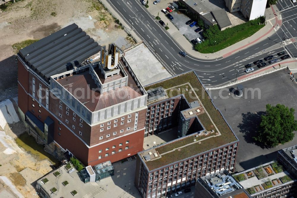 Aerial image Dortmund - View of the centre for art and creativity - Dortmunder U in the state North Rhine-Westphalia