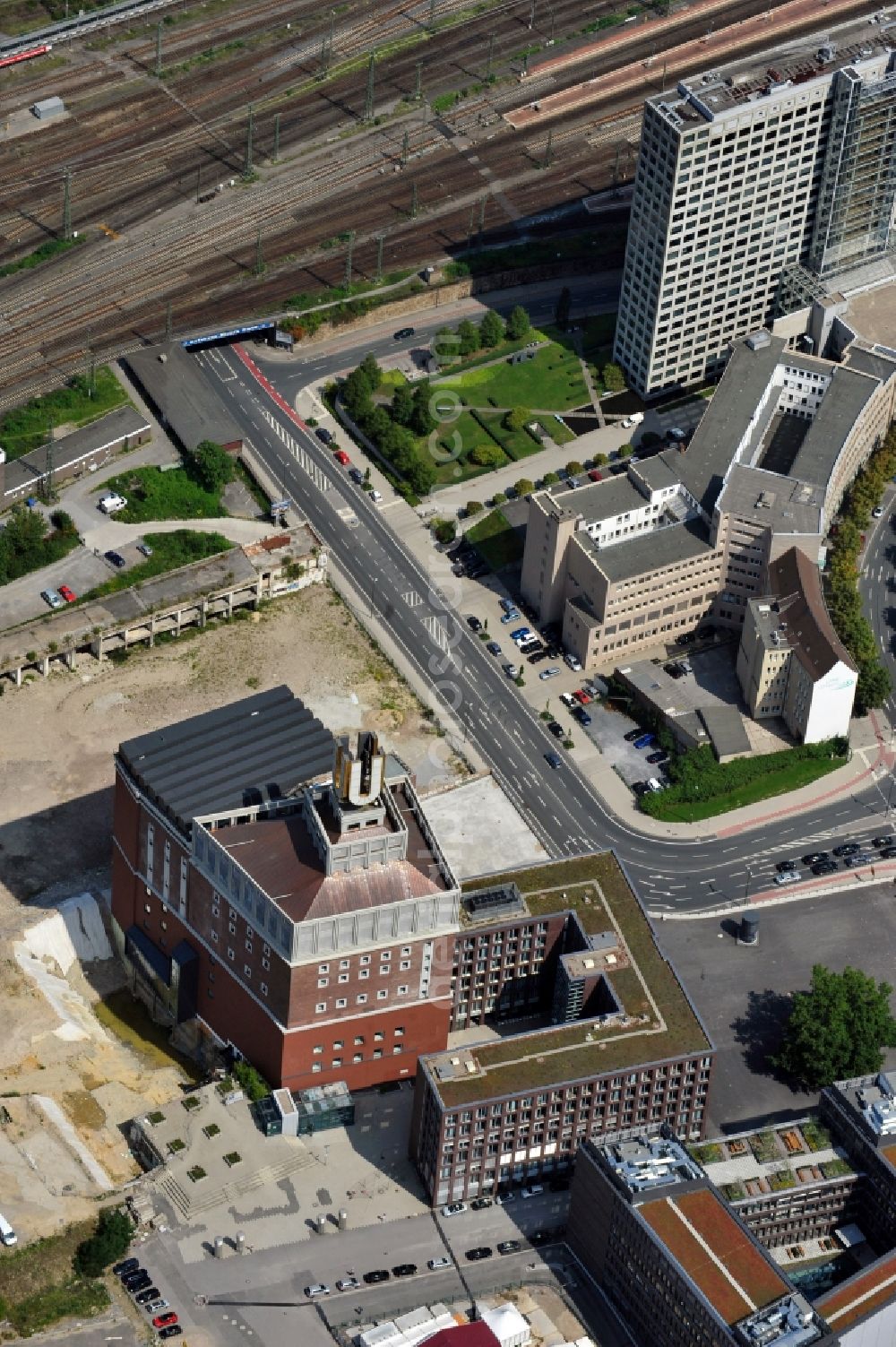 Aerial photograph Dortmund - View of the centre for art and creativity - Dortmunder U in the state North Rhine-Westphalia