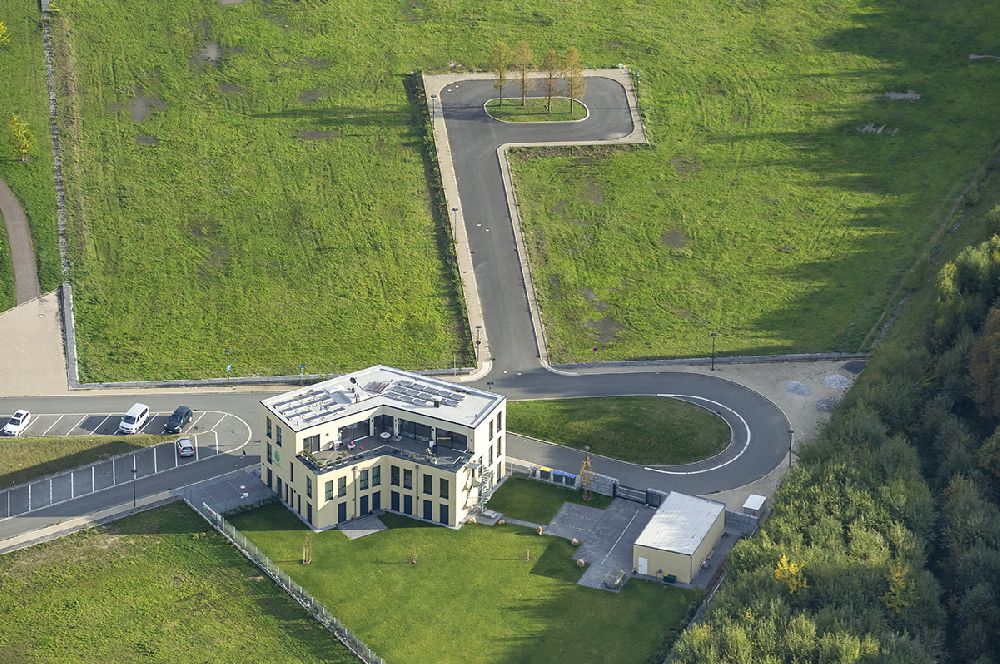 Aerial image Bochum - View of the center of natural medicine at Biomedicine Park at the Health Campus in Bochum - Oesterende in the state of North Rhine-Westphalia NRW
