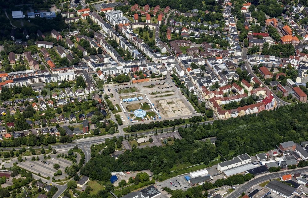 Aerial photograph Flensburg - Circus to guest in Flensburg in the federal state Schleswig-Holstein, Germany