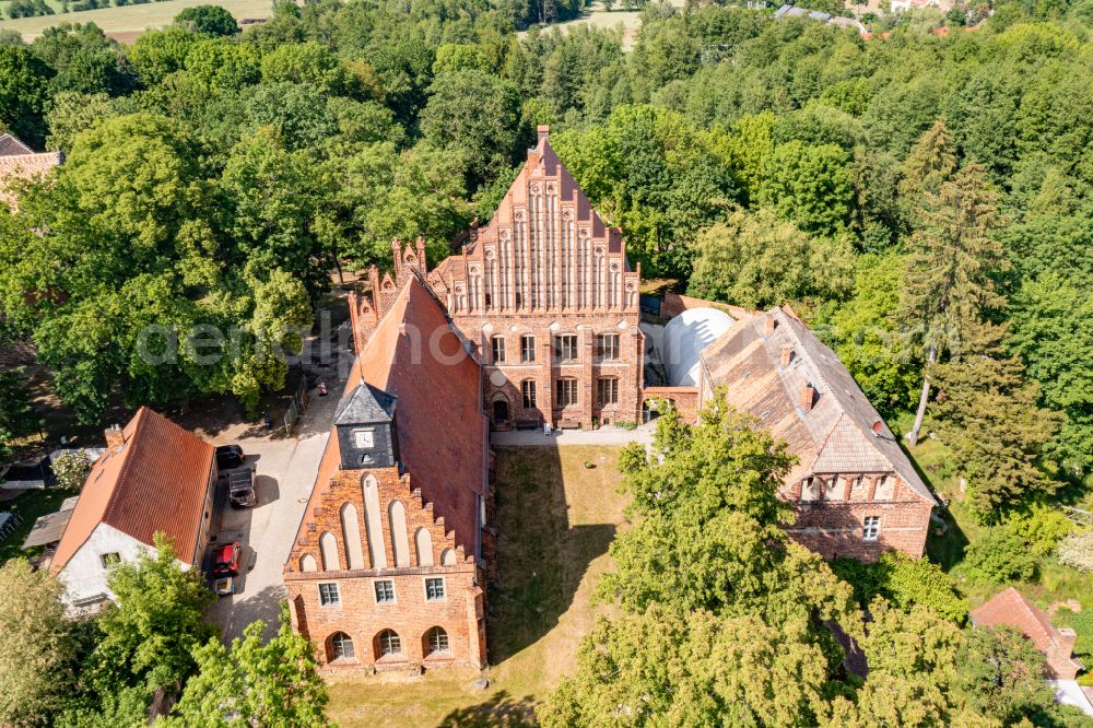 Kloster Zinna from above - Premises with the buildings of the Cistercian monastery of Kloster Zinna in Brandenburg