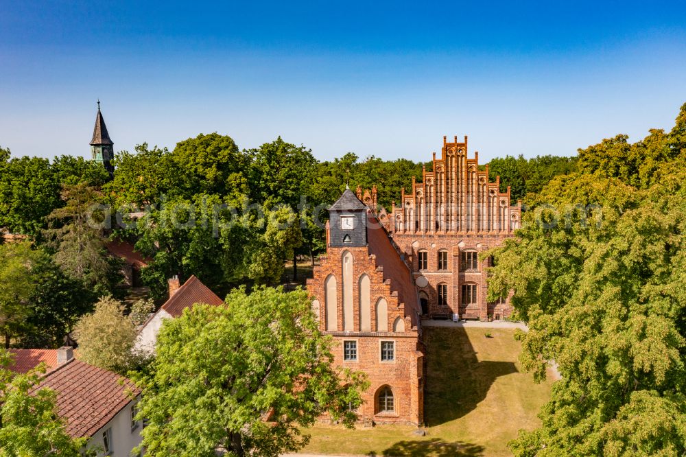 Kloster Zinna from the bird's eye view: Premises with the buildings of the Cistercian monastery of Kloster Zinna in Brandenburg