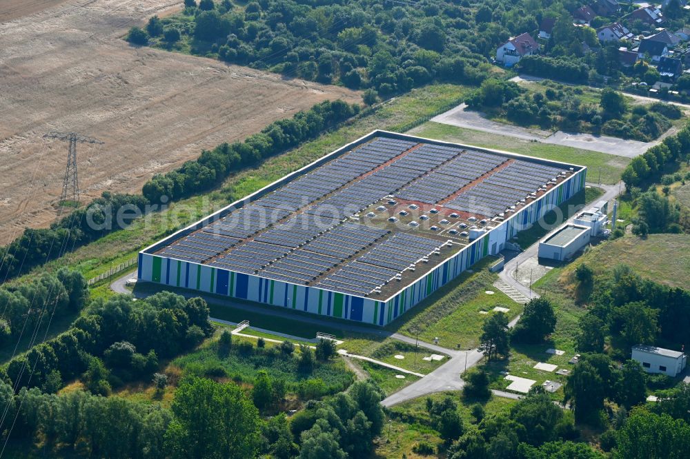 Aerial image Lindenberg - Pumping station in Lindenberg in the state Brandenburg, Germany